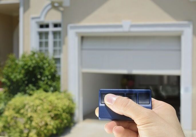 Homeowner reviewing a garage door repair quote