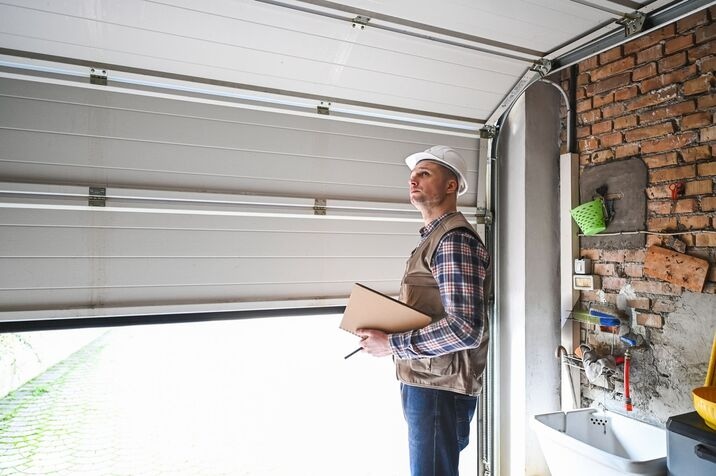 New garage door installation